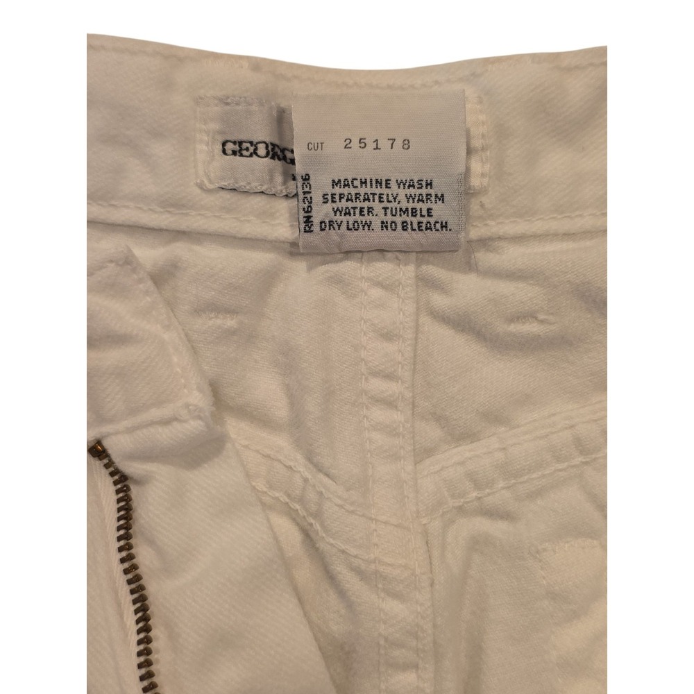 Vintage Guess Georges Marciano USA White Jeans Women's 24x28 High Rise Tapered - Picture 9 of 11